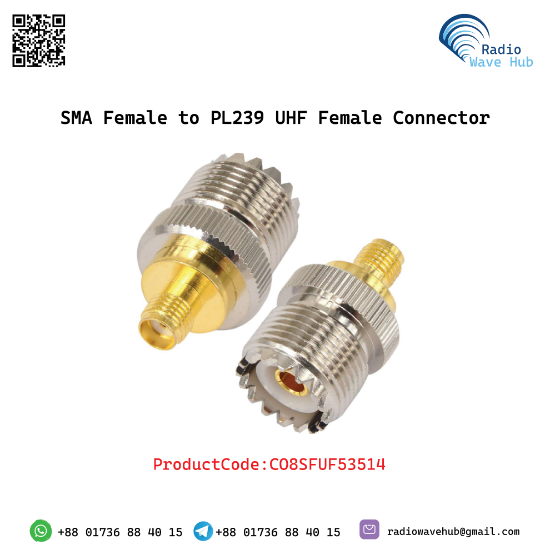 Picture of UHF PL239 Female to SMA Female Adapter