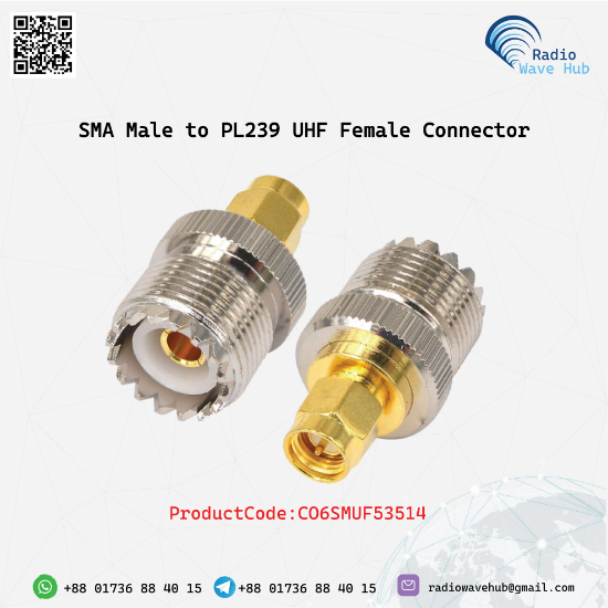 Picture of UHF PL239 Female to SMA Male Adapter