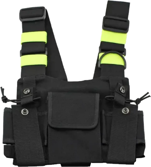 Picture of Tactical Radio Chest Harness | Tactical Vest Bag for Radio Walkie Talkie